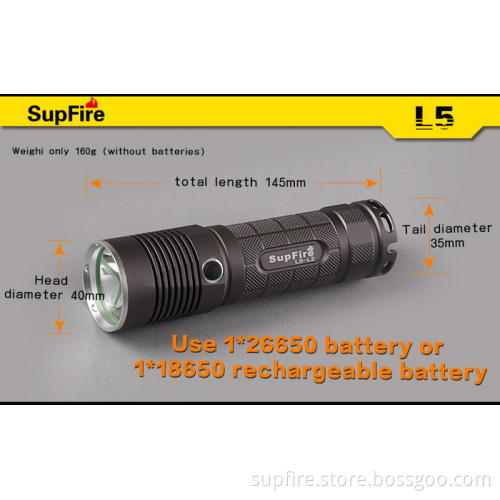 Mini 1100lm Powerful Long Range LED Light with CE